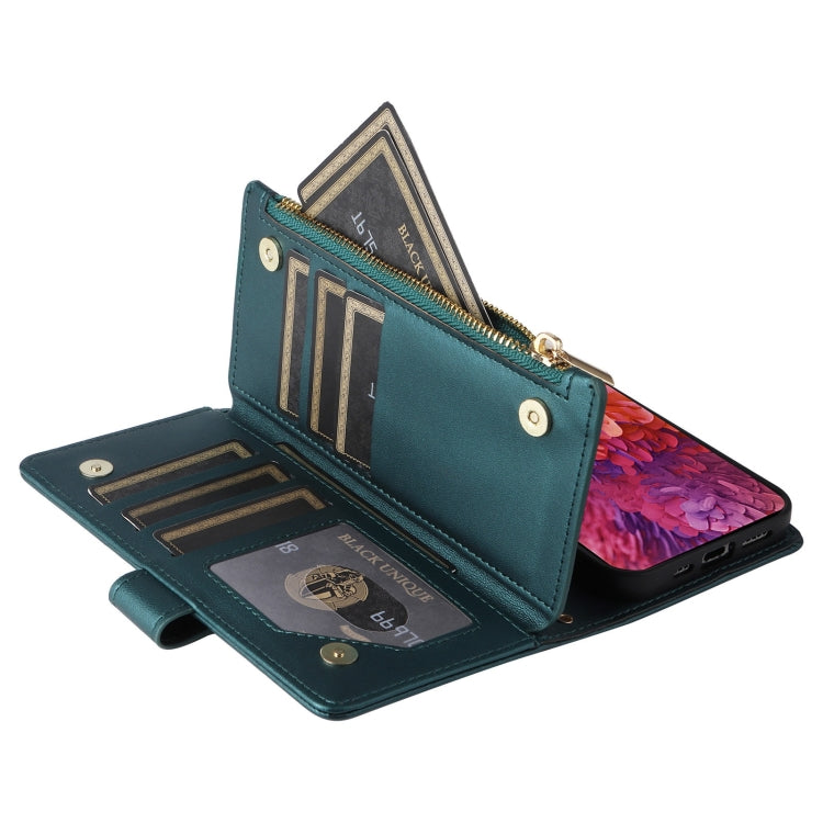 For Samsung Galaxy S20 FE Crossbody Zipper Wallet Rhombus Leather Phone Case