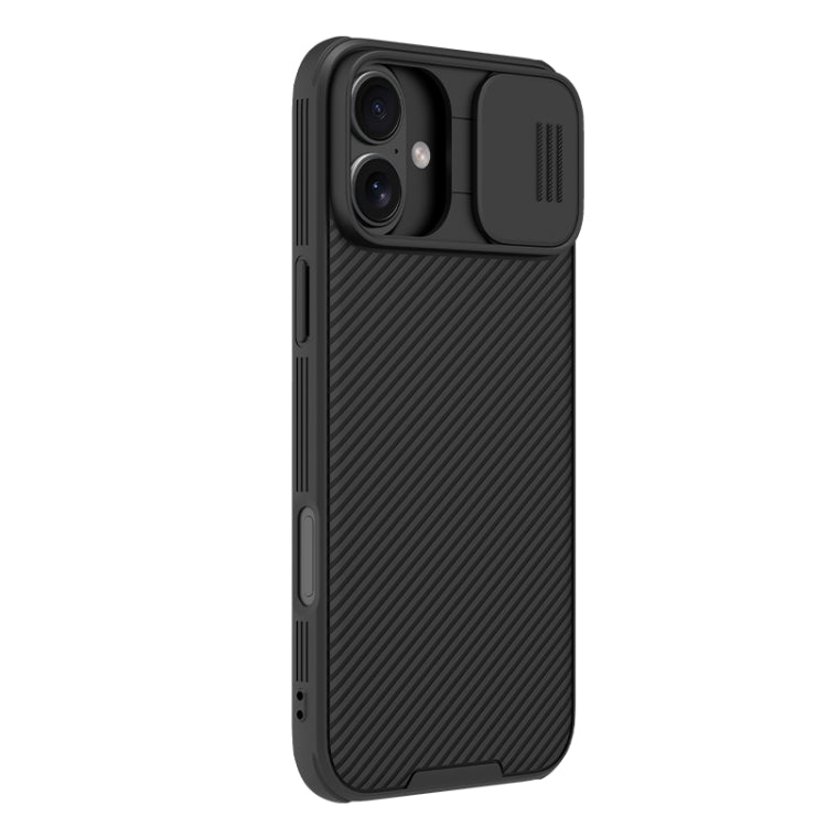 For iPhone 16 Plus NILLKIN CamShield Pro Magnetic PC Phone Case - Black