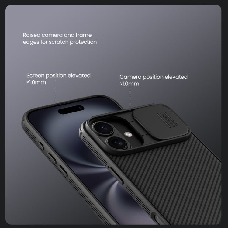 For iPhone 16 NILLKIN CamShield Pro Magnetic PC Phone Case