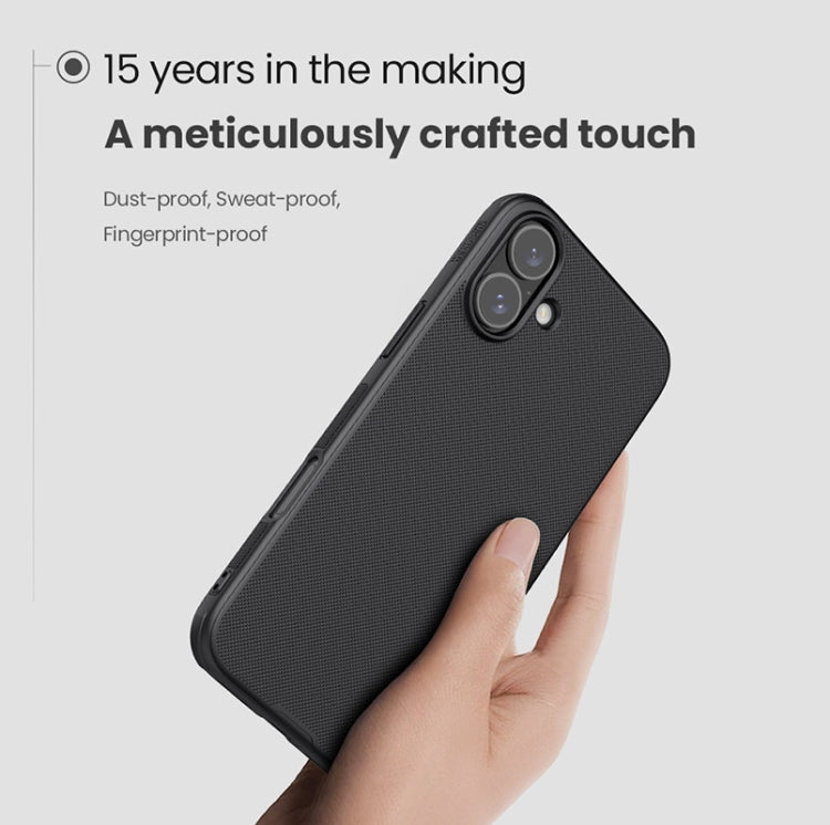 For iPhone 16 NILLKIN Frosted Shield Pro PC + TPU Phone Case