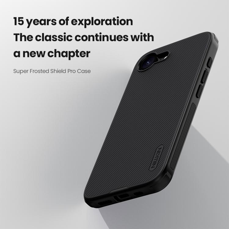 For iPhone 17e / 16e NILLKIN Frosted Shield Pro PC + TPU Phone Case