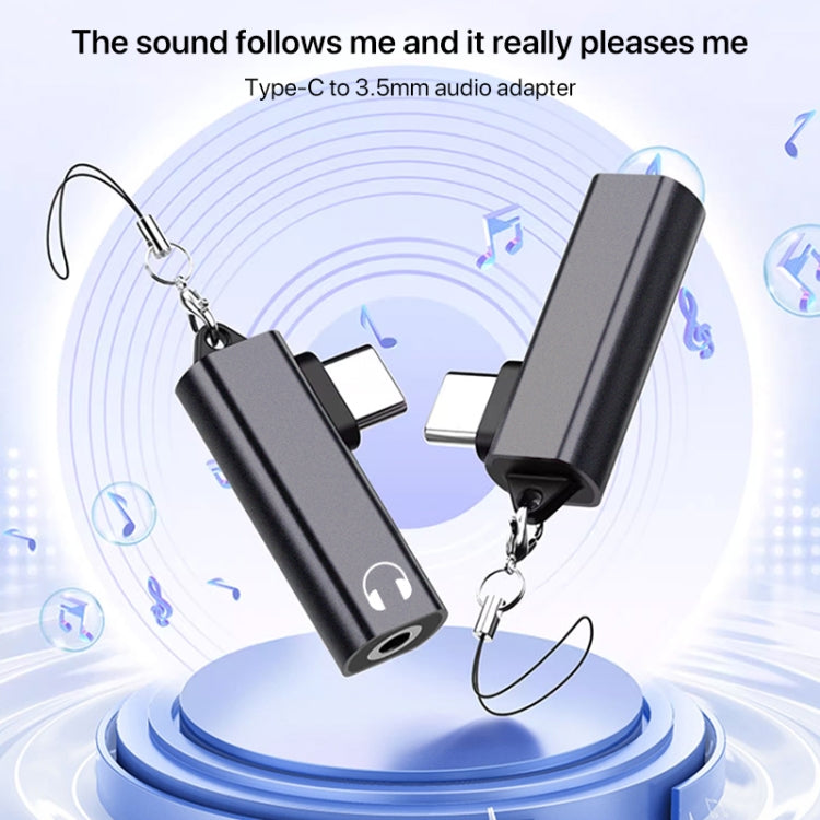 USB / Type-C to 3.5mm Earphones Audio Adapter - Grey
