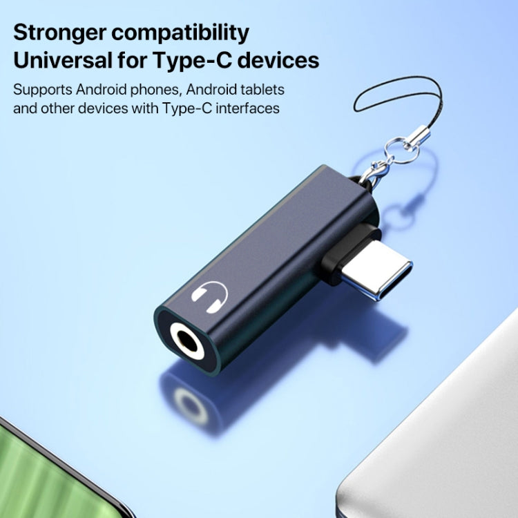USB / Type-C to 3.5mm Earphones Audio Adapter - Grey