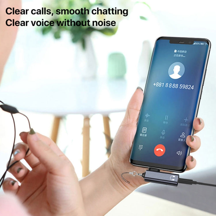 USB / Type-C to 3.5mm Earphones Audio Adapter - Grey