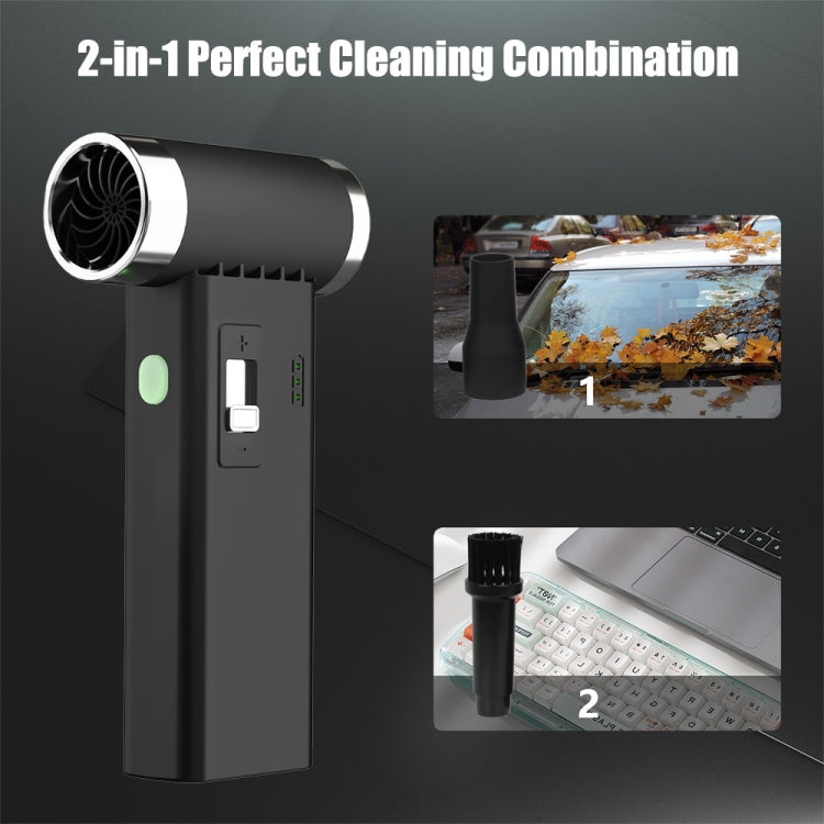 FT03 Portable Multifunctional Wireless Electric Air Duster - Black
