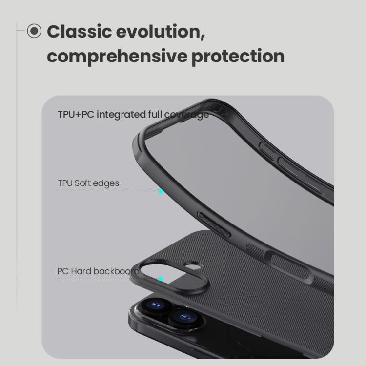 For iPhone 17 NILLKIN Frosted Shield Pro Magnetic Magsafe Phone Case - Black