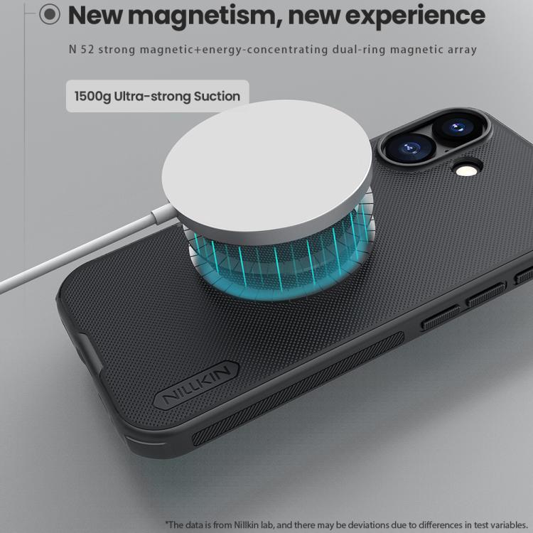 For iPhone 17 NILLKIN Frosted Shield Pro Magnetic Magsafe Phone Case - Black