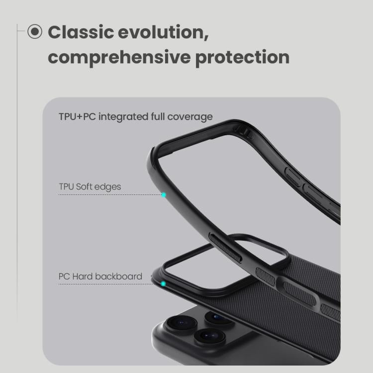 For iPhone 17 Pro Max NILLKIN Frosted Shield Pro Magnetic Magsafe Phone Case - Black