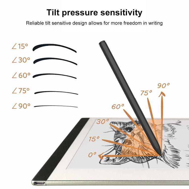P30 Tilt Pressure-sensitive Prevent Accidental Touch Magnetic Stylus Pen for Samsung Tab - Black