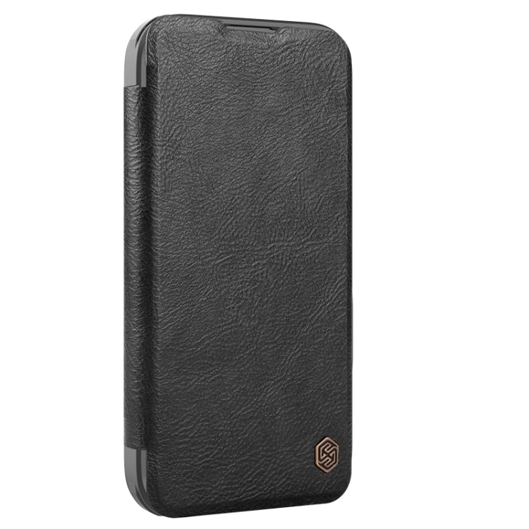 For iPhone 16 NILLKIN Qin Prop Series Flip Camera Cover Design Leather Phone Case