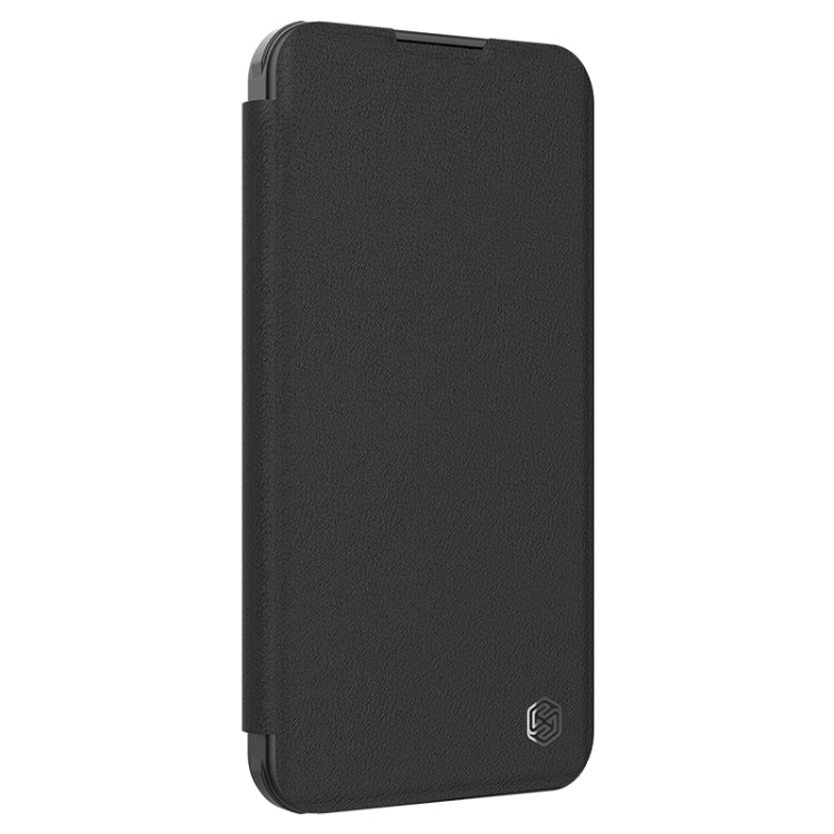 For iPhone 16 NILLKIN Qin Prop Series Flip Camera Cover Design Leather Phone Case