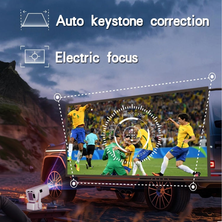 Y7S 720P Android 11 OS Portable Home WiFi Projector with Speaker, CPU:Allwinner H713