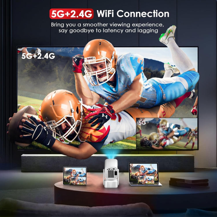 Y7S 720P Android 11 OS Portable Home WiFi Projector with Speaker, CPU:Allwinner H713