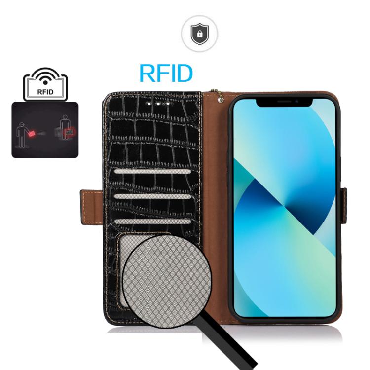 For Xiaomi 15T 5G Crocodile Top Layer Cowhide Leather Phone Case