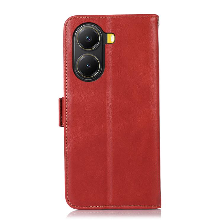 For Xiaomi Poco X7 Pro Magnetic Crazy Horse Texture Genuine Leather RFID Phone Case