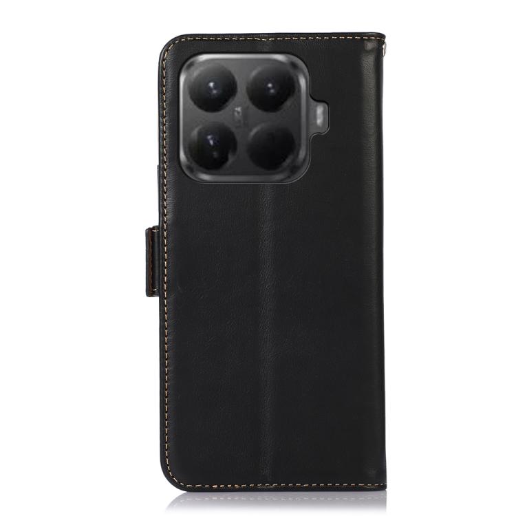 For Xiaomi 15T Pro 5G Magnetic Crazy Horse Texture Genuine Leather RFID Phone Case