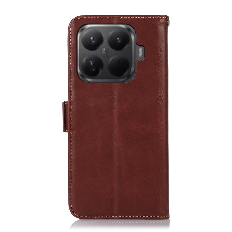 For Xiaomi 15T Pro 5G Magnetic Crazy Horse Texture Genuine Leather RFID Phone Case
