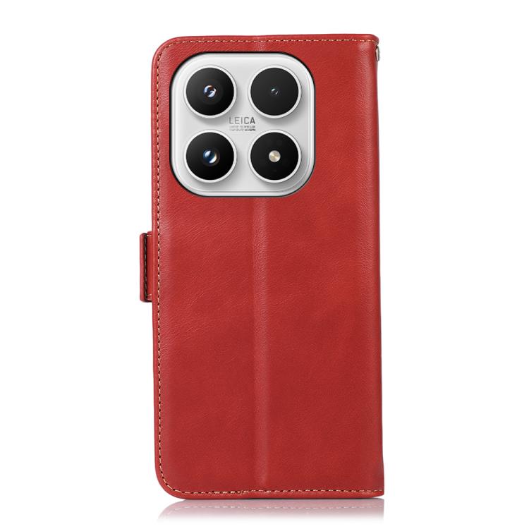 For Xiaomi 17 Magnetic Crazy Horse Texture Genuine Leather RFID Phone Case