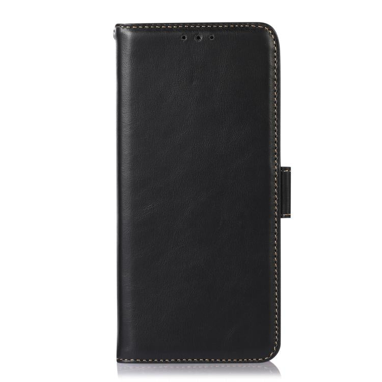 For Xiaomi 17 Pro Max Magnetic Crazy Horse Texture Genuine Leather RFID Phone Case