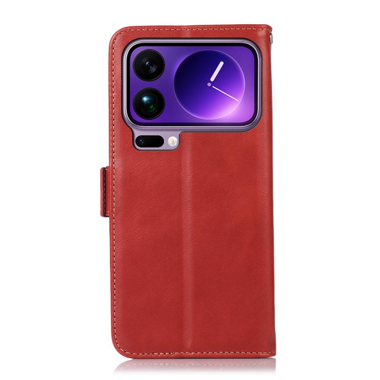 For Xiaomi 17 Pro Max Magnetic Crazy Horse Texture Genuine Leather RFID Phone Case
