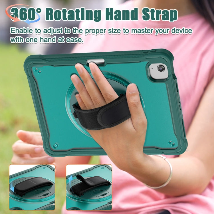 For iPad Air 11 2026 / 2025 / 2024 Heavy Duty Hybrid Tablet Case with Hand Grip & Strap