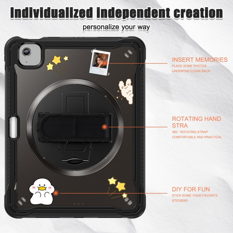 For iPad Air 11 2026 / 2025 / 2024 Heavy Duty Hybrid Tablet Case with Hand Grip & Strap