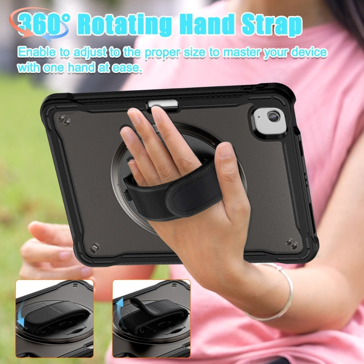 For iPad Air 11 2026 / 2025 / 2024 Heavy Duty Hybrid Tablet Case with Hand Grip & Strap