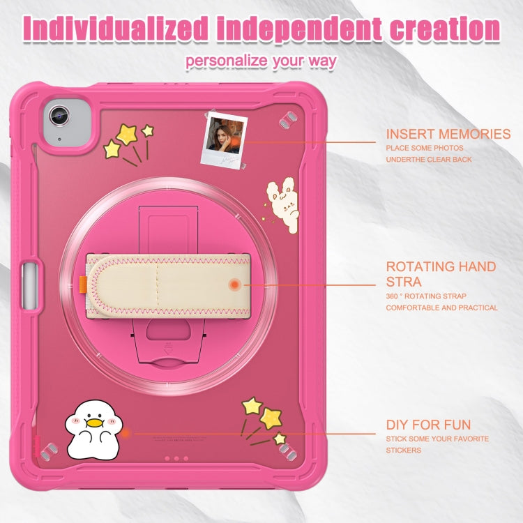 For iPad Air 11 2026 / 2025 / 2024 Heavy Duty Hybrid Tablet Case with Hand Grip & Strap