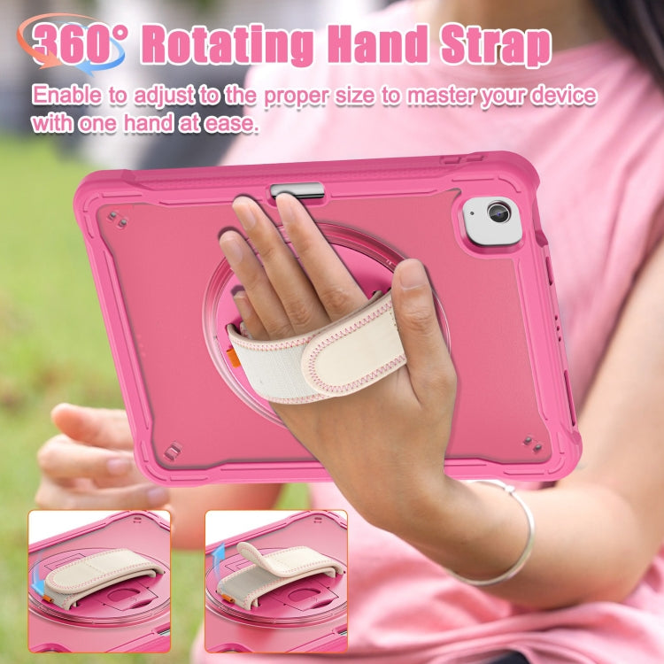 For iPad Air 11 2026 / 2025 / 2024 Heavy Duty Hybrid Tablet Case with Hand Grip & Strap