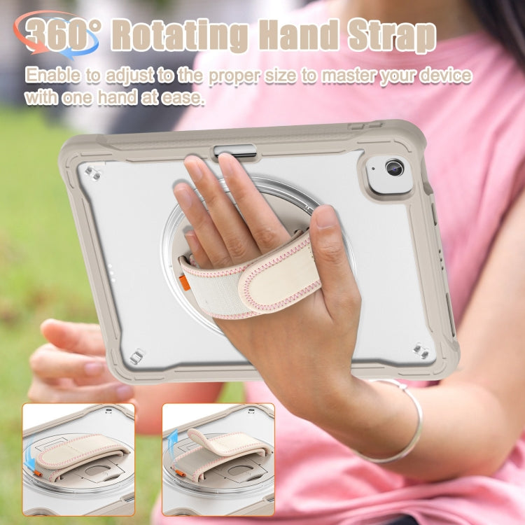 For iPad Air 11 2026 / 2025 / 2024 Heavy Duty Hybrid Tablet Case with Hand Grip & Strap