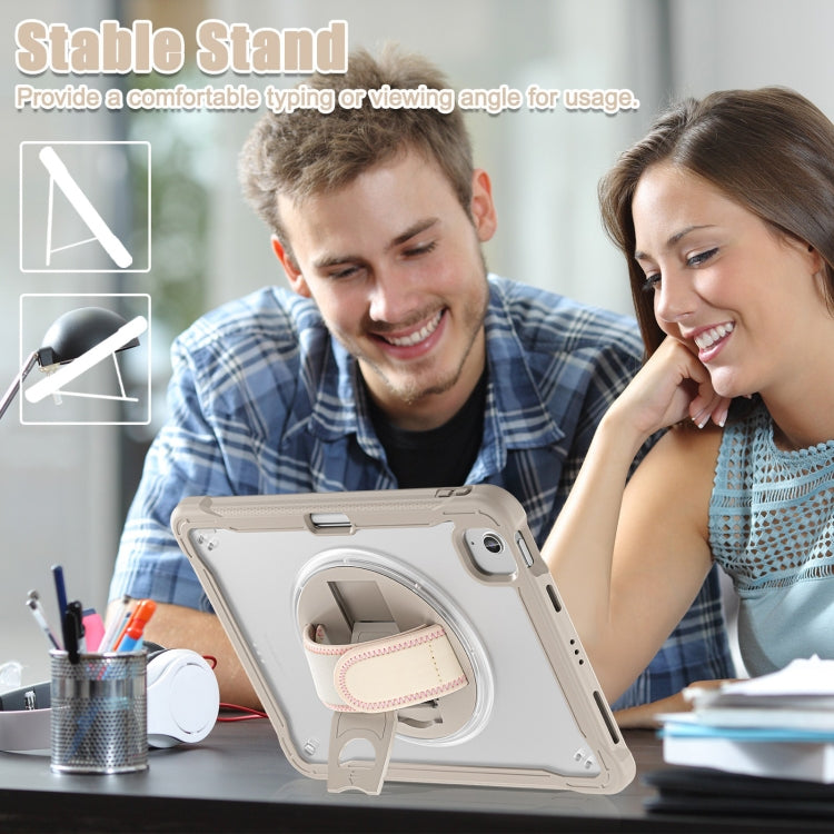 For iPad Air 11 2026 / 2025 / 2024 Heavy Duty Hybrid Tablet Case with Hand Grip & Strap