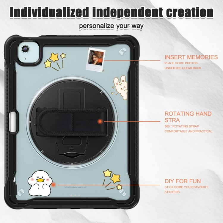 For iPad Air 11 2026 / 2025 / 2024 Heavy Duty Hybrid Tablet Case with Hand Grip & Strap