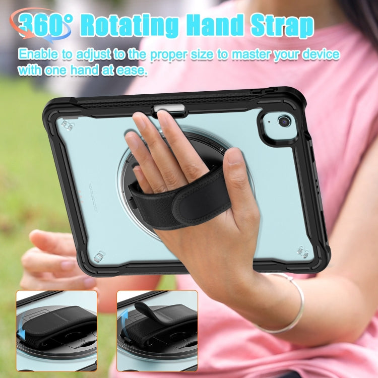 For iPad Air 11 2026 / 2025 / 2024 Heavy Duty Hybrid Tablet Case with Hand Grip & Strap