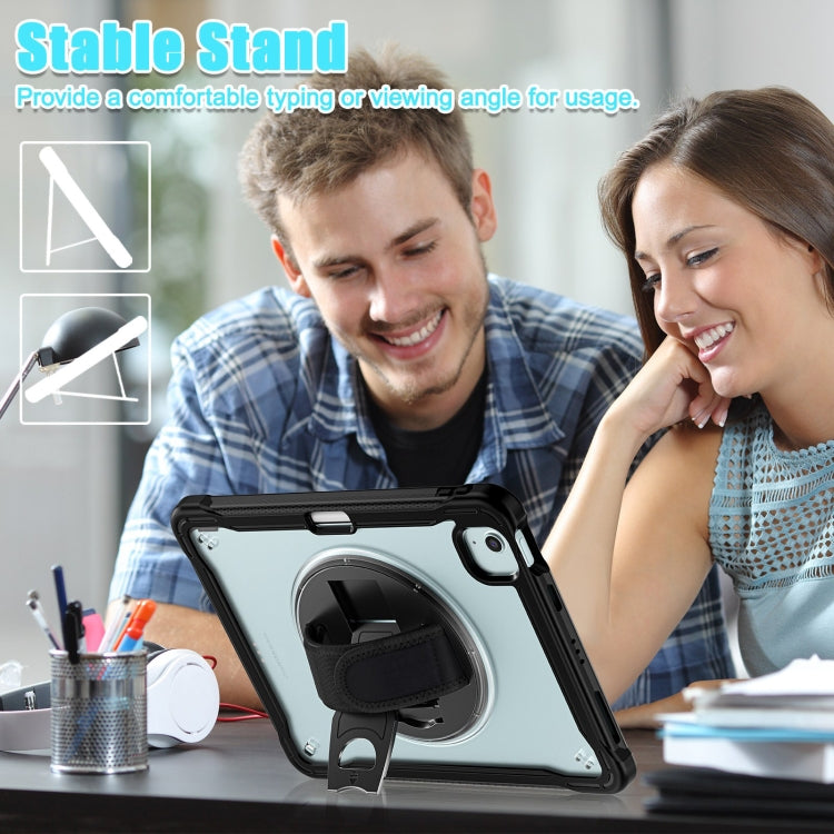 For iPad Air 11 2026 / 2025 / 2024 Heavy Duty Hybrid Tablet Case with Hand Grip & Strap