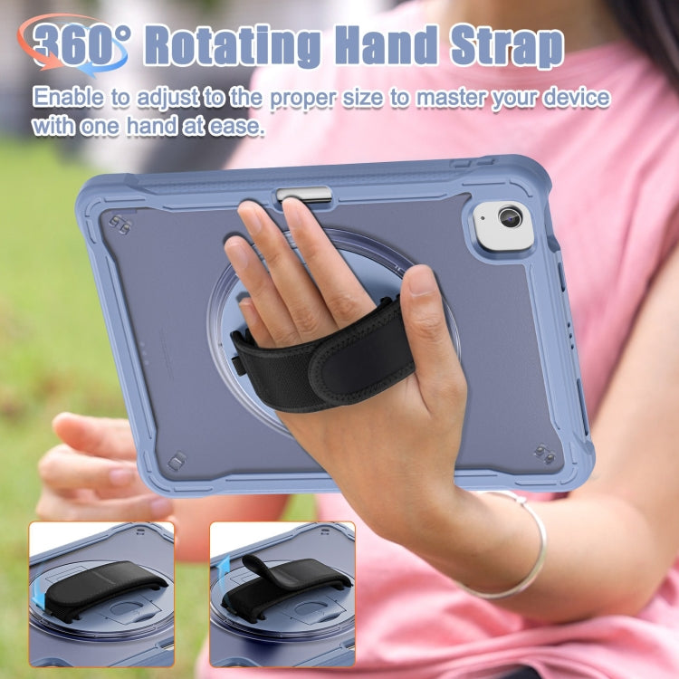 For iPad Air 11 2026 / 2025 / 2024 Heavy Duty Hybrid Tablet Case with Hand Grip & Strap