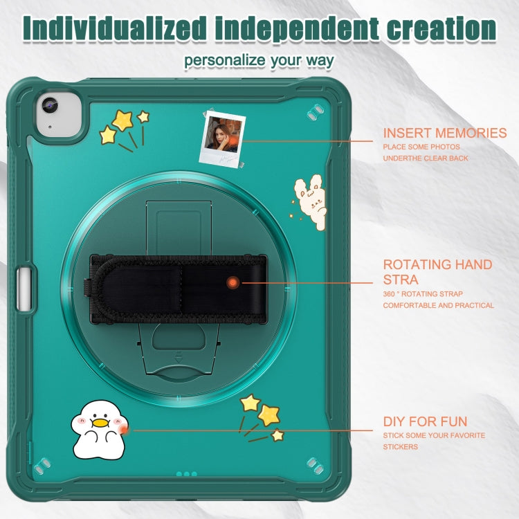 For iPad Air 13 2026 / 2025 / 2024 Heavy Duty Hybrid Tablet Case with Hand Grip & Strap