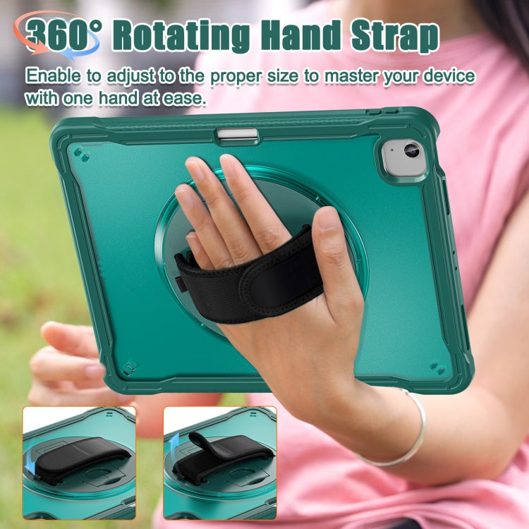 For iPad Air 13 2026 / 2025 / 2024 Heavy Duty Hybrid Tablet Case with Hand Grip & Strap