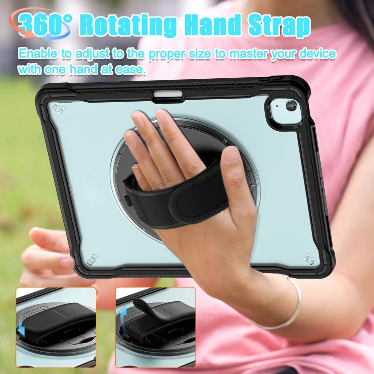 For iPad Air 13 2026 / 2025 / 2024 Heavy Duty Hybrid Tablet Case with Hand Grip & Strap