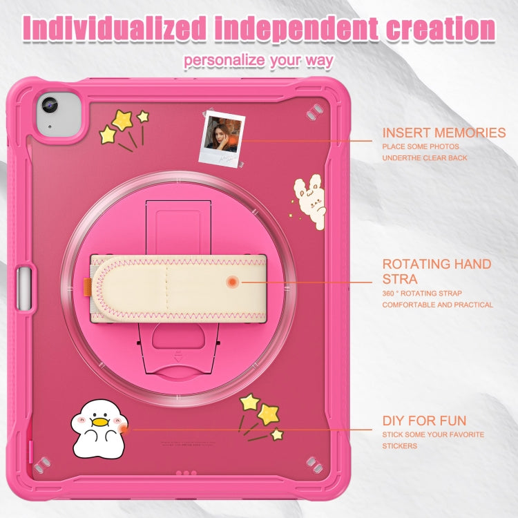 For iPad Air 13 2026 / 2025 / 2024 Heavy Duty Hybrid Tablet Case with Hand Grip & Strap