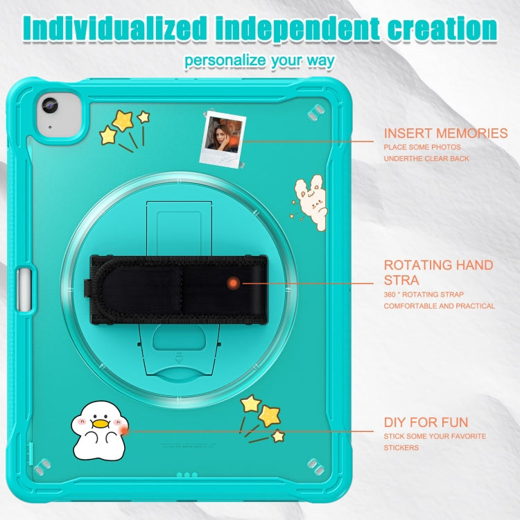 For iPad Air 13 2026 / 2025 / 2024 Heavy Duty Hybrid Tablet Case with Hand Grip & Strap