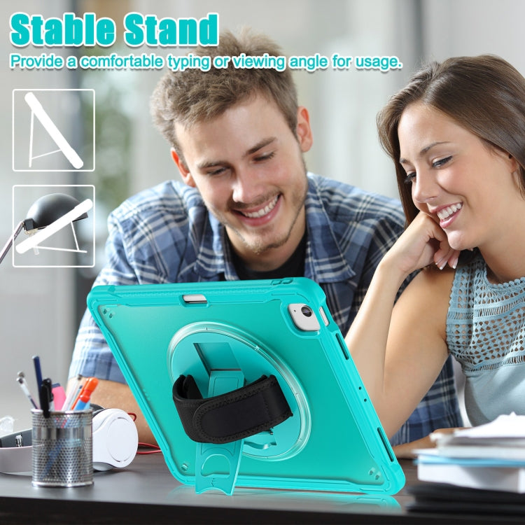 For iPad Air 13 2026 / 2025 / 2024 Heavy Duty Hybrid Tablet Case with Hand Grip & Strap