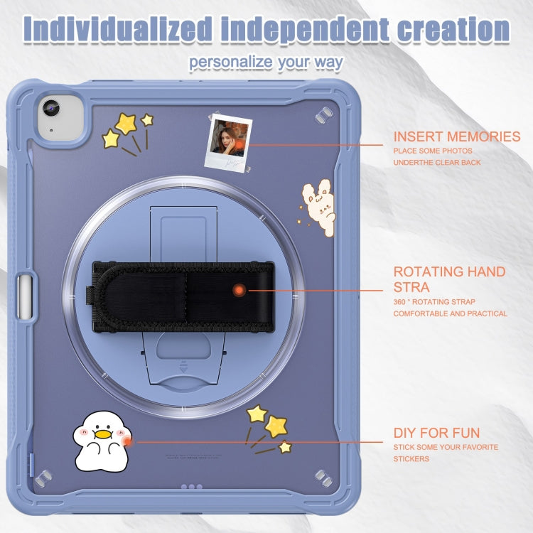 For iPad Air 13 2026 / 2025 / 2024 Heavy Duty Hybrid Tablet Case with Hand Grip & Strap