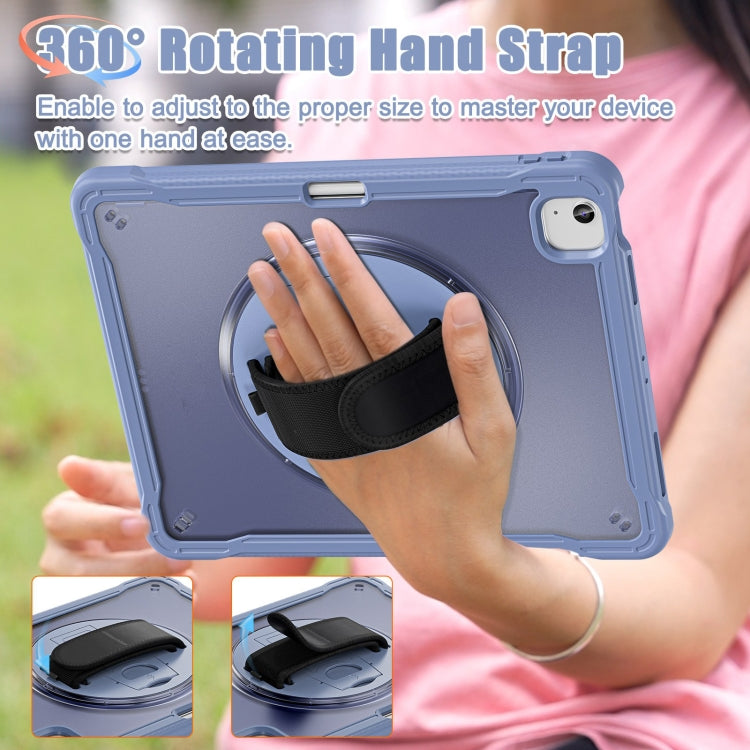For iPad Air 13 2026 / 2025 / 2024 Heavy Duty Hybrid Tablet Case with Hand Grip & Strap