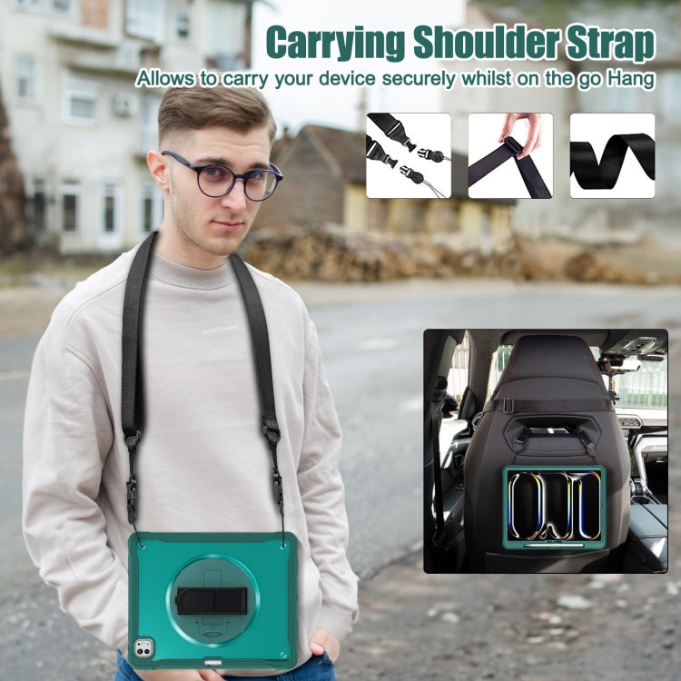 For iPad Pro 13 2025 / 2024 Heavy Duty Hybrid Tablet Case with Hand Grip & Strap