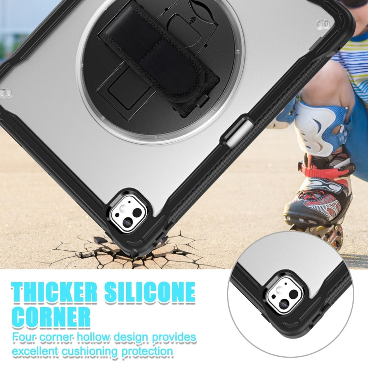 For iPad Pro 13 2025 / 2024 Heavy Duty Hybrid Tablet Case with Hand Grip & Strap