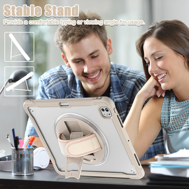 For iPad Pro 13 2025 / 2024 Heavy Duty Hybrid Tablet Case with Hand Grip & Strap