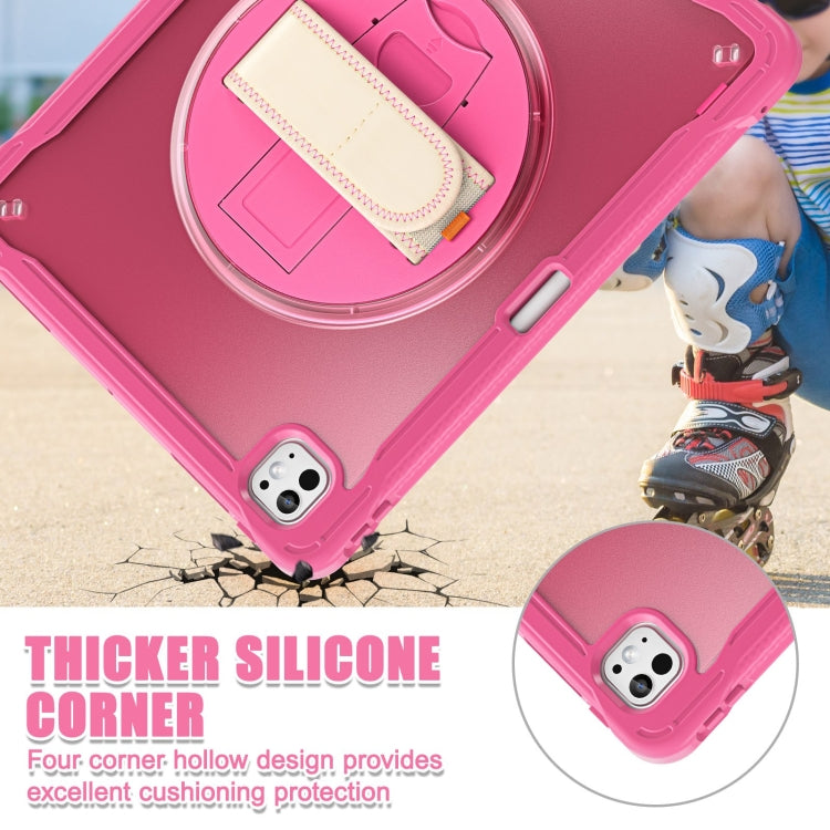 For iPad Pro 13 2025 / 2024 Heavy Duty Hybrid Tablet Case with Hand Grip & Strap