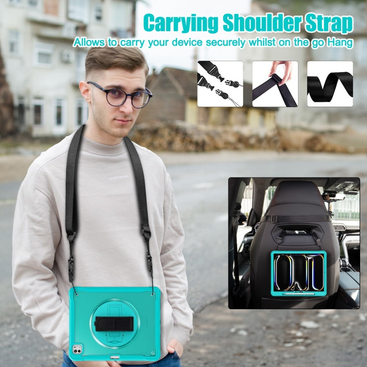 For iPad Pro 13 2025 / 2024 Heavy Duty Hybrid Tablet Case with Hand Grip & Strap