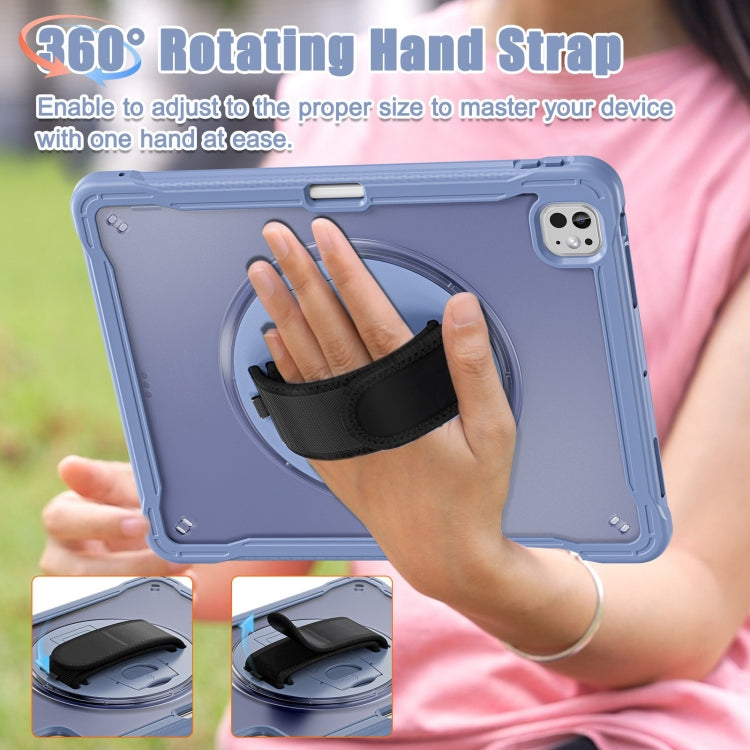 For iPad Pro 13 2025 / 2024 Heavy Duty Hybrid Tablet Case with Hand Grip & Strap