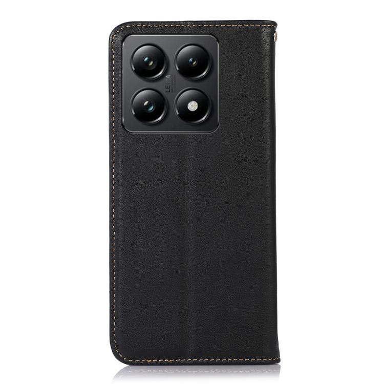 For Xiaomi 14T KHAZNEH Nappa Top Layer Cowhide Leather Phone Case